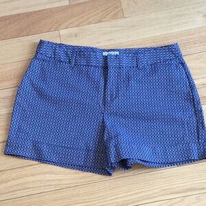 Catherine Malandrino Navy Geometric Shorts